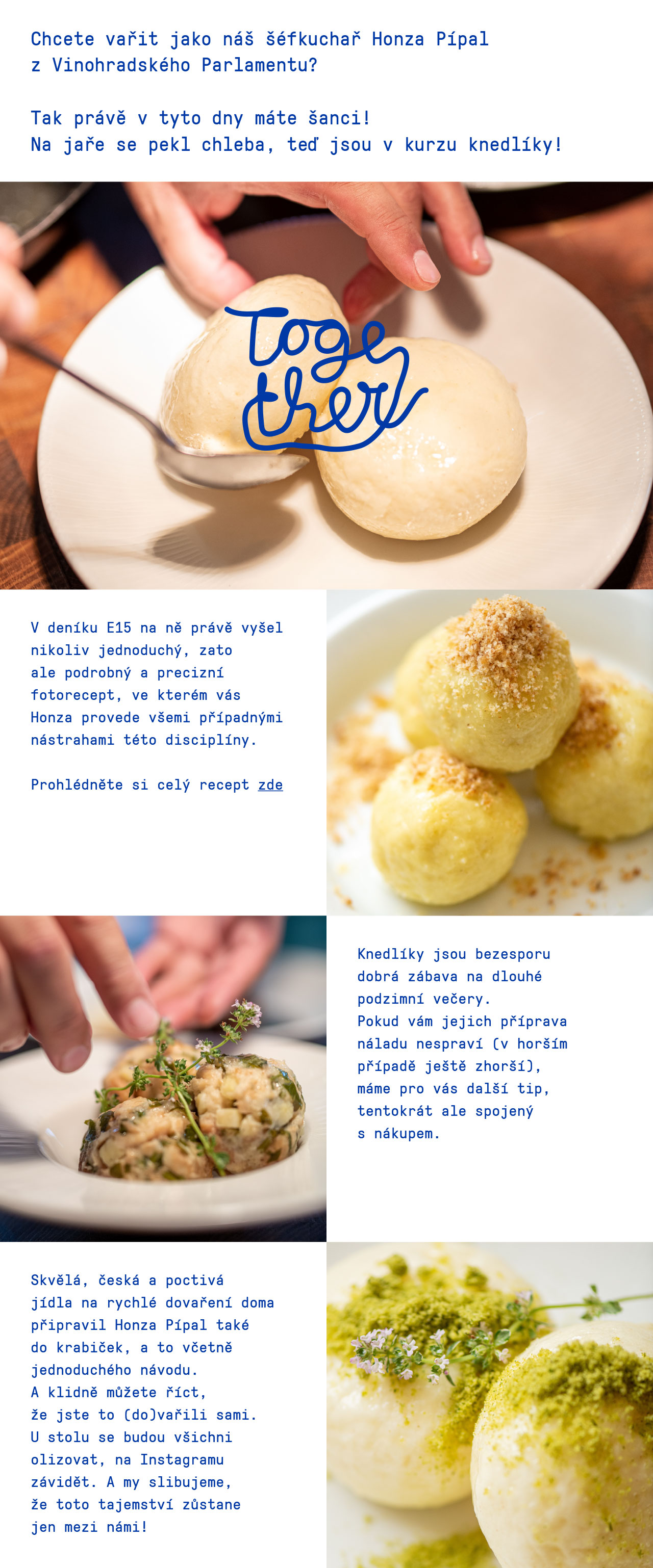 Posílám vám recept na skvělé domácí knedlíky!