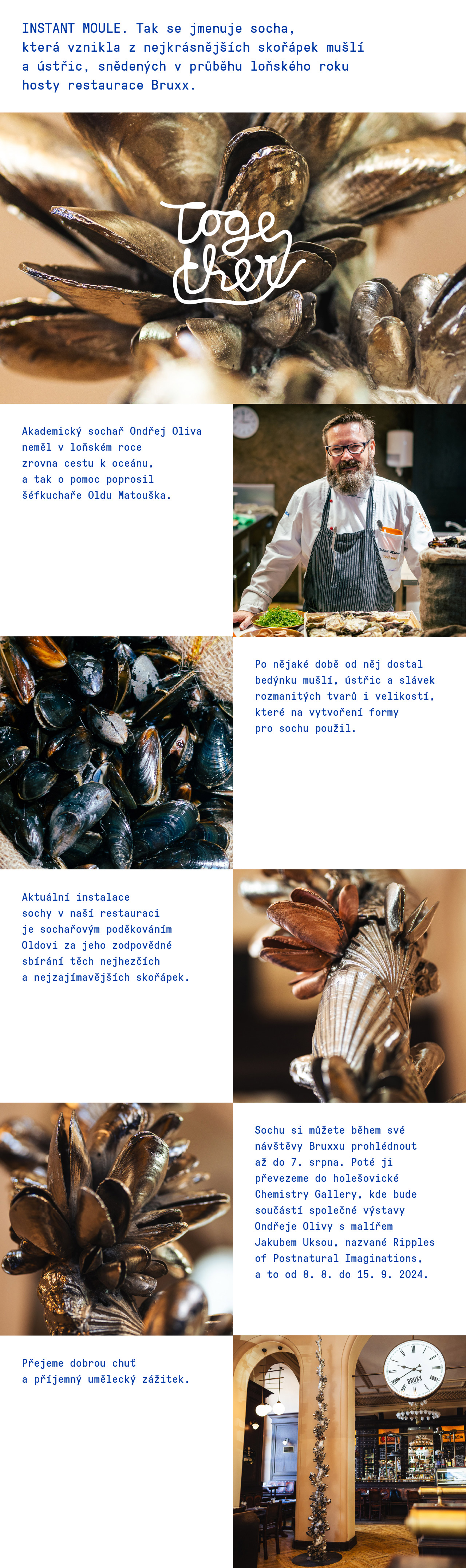 Sochař Oliva ft. šéfkuchař Matoušek. Představujeme výsledek jejich spolupráce!