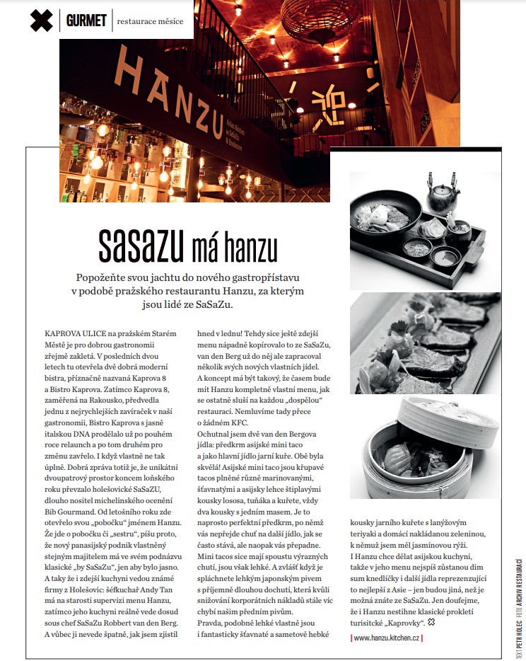 Článek o Hanza restauraci