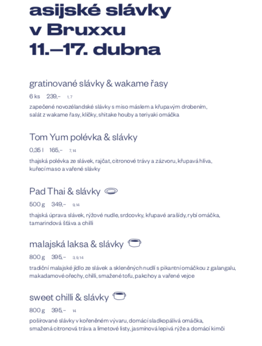 asijské menu